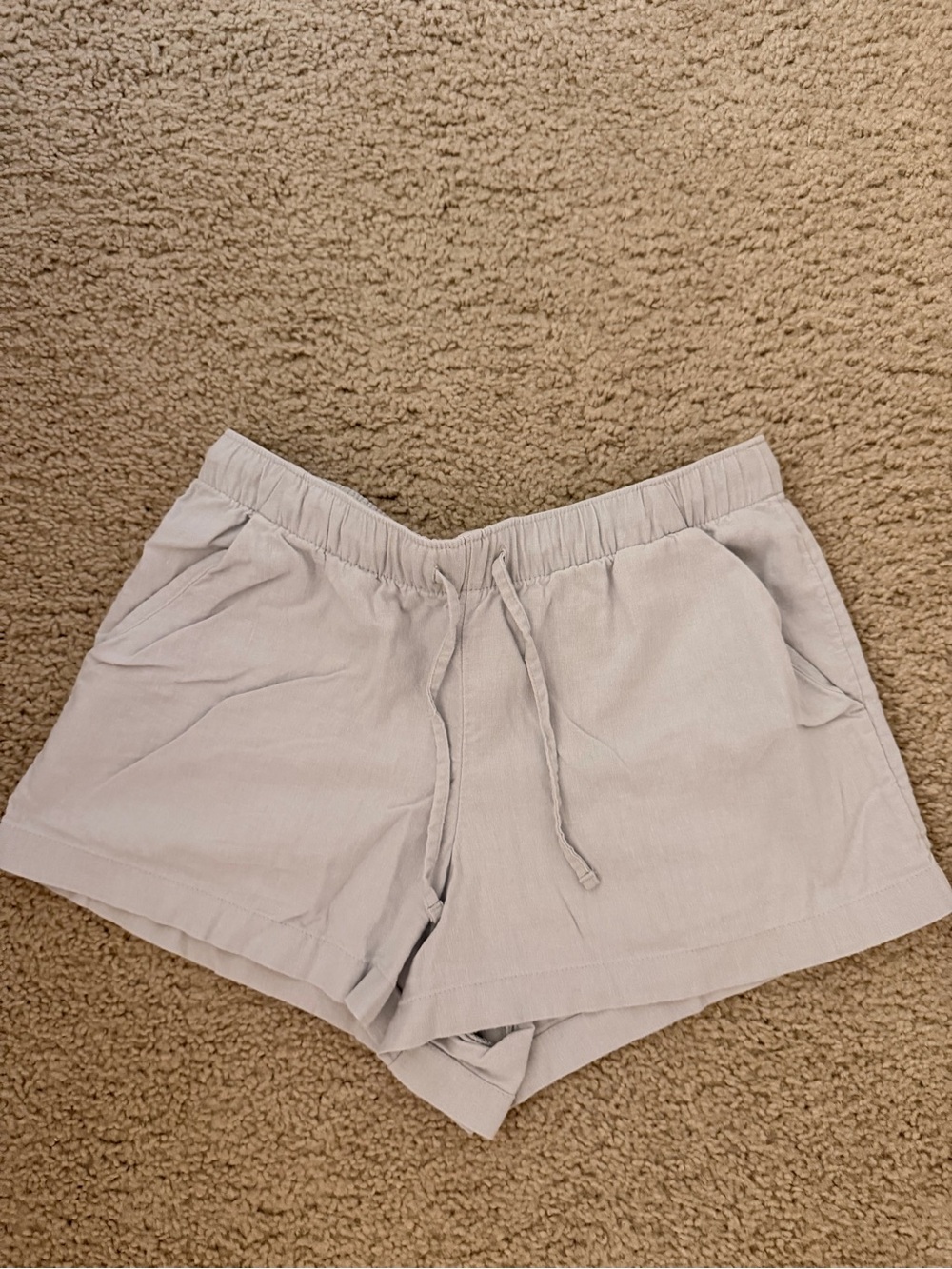Hollister Drawstring Shorts in Light blue size small
